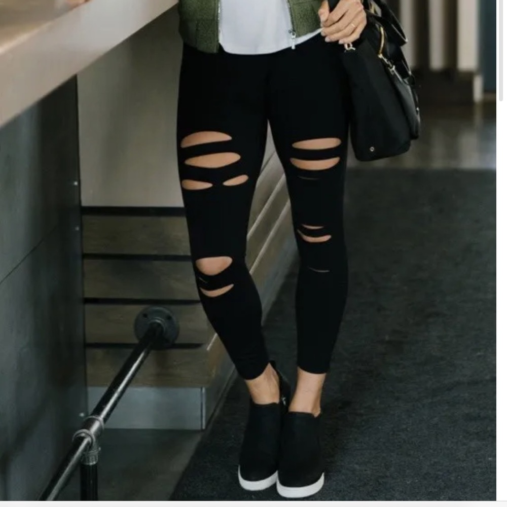 Zyia luxe slash leggings